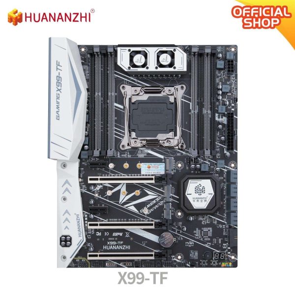 HUANANZHI X99-TF ATX Standard Desktop Motherboard LGA 2011-v3 E5 v3 v4 I7 CPU DDR4 DDR 3 RAM Supports E5 2680V3 2506V3 2678 V3 E5 V3 V4 Xeon CPU Dual M.2 PICE NVMe Socket Support DDR3 or DDR4 USB 3.0