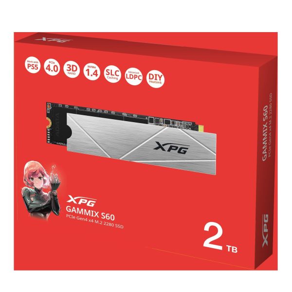 XPG GAMMIX S60 Blade M.2 2280 2TB PCIe Gen4 x4 AGAMMIXS60-2T-CS