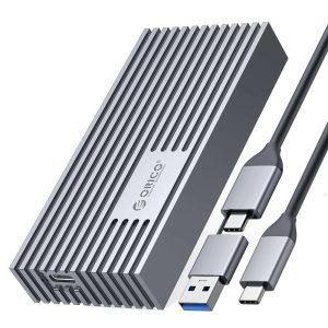 ORICO  40Gbps M.2 NVMe Enclosure for Thunderbolt 4/Thunderbolt 3/USB4 Max 4TB SSD 2230/2242/2260/2280 Aluminum M2 External SSD Case for M1 M2 Pro/Max, Compatible with USB4/3.2/3.1/3.0/2.0