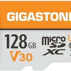 [Gigastone] Micro SD Card 32GB 5-Pack, Camera Plus, MicroSDHC Memory Card for Video Camera, Wyze Cam, Security Camera, Roku, Full HD Video Recording, UHS-I U1 A1 Class 10, up to 90MB/s, with Adapter - 128GB,V30 4K,1-Pack