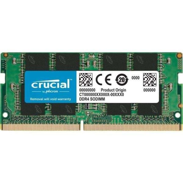 Crucial 4GB DDR4-2666 SODIMM 512Mx64 CL19 Notebook Memory - CT4G4SFS8266