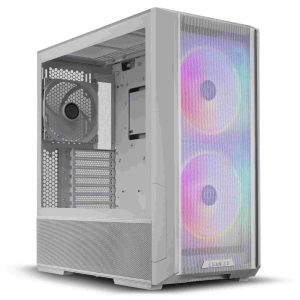 LIAN LI LANCOOL 216RX Black Steel / Tempered Glass ATX Mid Tower Computer Case ,2x 16 cm ARGB Fans Included ----LANCOOL 216RX - 216RW