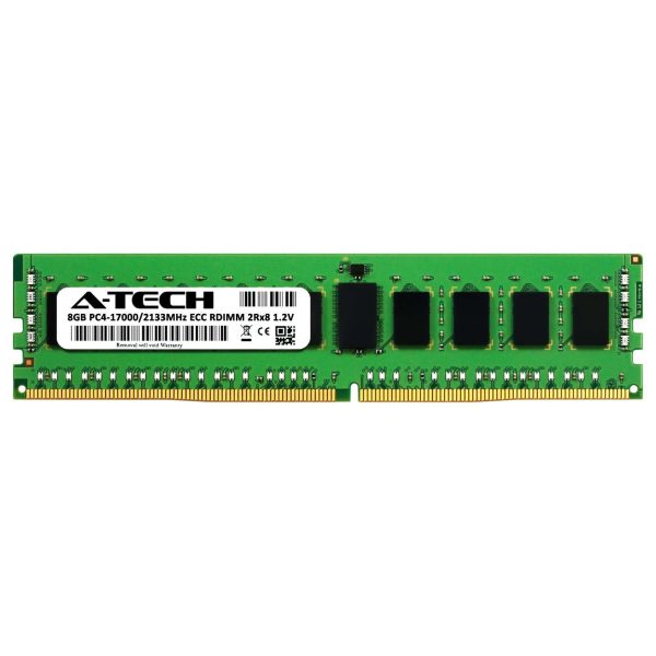 A-Tech 8GB 2Rx8 PC4-17000 DDR4 2133 ECC REG RDIMM Registered DIMM 288-Pin Dual Rank x8 Server RAM Memory Module