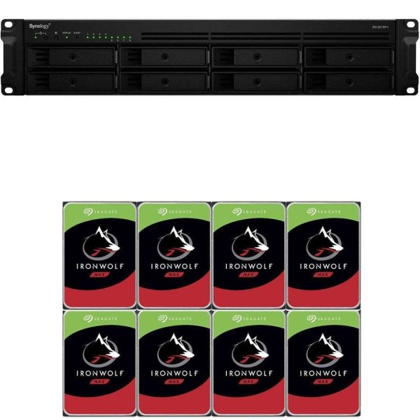 Synology RS1221RP+ RackStation with 4GB RAM and 32TB (8 x 4TB) of Seagate Ironwolf NAS Drives Fully Assembled and Tested By CustomTechSales - 4GB DDR4