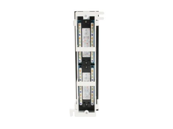 12-Port Cat5e Wall Mount Patch Panel 568B