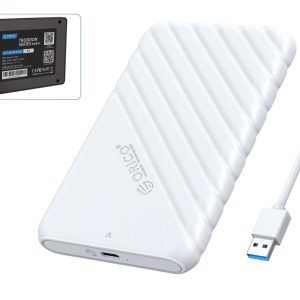 ORICO 3D NAND 1TB 2.5 Inch SATA III Internal SSD TLC 6Gbps Internal Solid State Drive with USB3.0 2.5 inch External Hard Drive Enclosure SATA 5Gbps - White