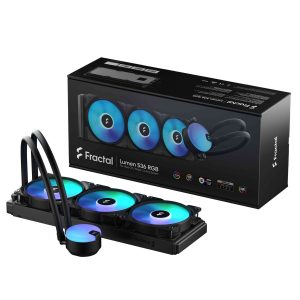 Fractal Design Lumen S24 v2 RGB Aspect 12 RGB x2 AIO CPU Liquid/Water Cooler - 3 Fan Slots (120 mm),RGB