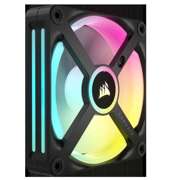CORSAIR QX RGB Series, iCUE LINK QX120 RGB, 120mm Magnetic Dome RGB Fan, Starter Kit