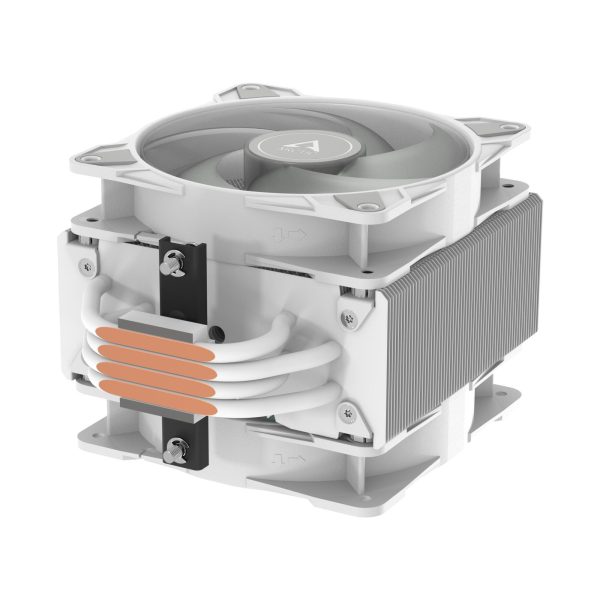 Freezer 36 A-RGB (White) – White CPU Cooler for Intel Socket LGA1700 and AMD Socket AM4, AM5, Direct touch technology, duo 12cm Pressure Optimized Fan with A-RGB lighting in push pull configuration