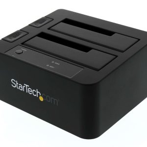 StarTech.com USB 3.1 Gen 2 (10Gbps) Dual-Bay Dock for 2.5"/3.5" SATA SSD/HDDs with UASP - 2 Bay,USB 3.0 / eSATA