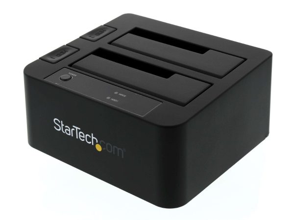 StarTech.com USB 3.1 Gen 2 (10Gbps) Dual-Bay Dock for 2.5"/3.5" SATA SSD/HDDs with UASP - 2 Bay,USB 3.0 / eSATA