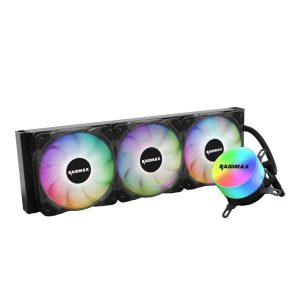 Raidmax Tornado All-in-1 ARGB LED CPU Liquid Cooler with ARGB Fans ARGB Water Block ARGB Light Controller - 3 Fan Slots (120 mm),360mm,360mm Radiator