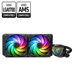 MSI Liquid Cooling System - 2 Fan Slots (120 mm),Black