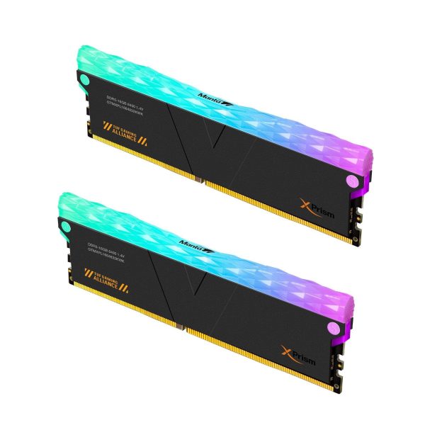 V-COLOR DDR5 (TUF Gaming Alliance) Manta XPrism 32GB(16GBx2) 6400MHz CL32 RGB U-DIMM 1.4V Gaming Desktop Upgrade RAM Memory Module - Black (GTMXPL1664832KWK)