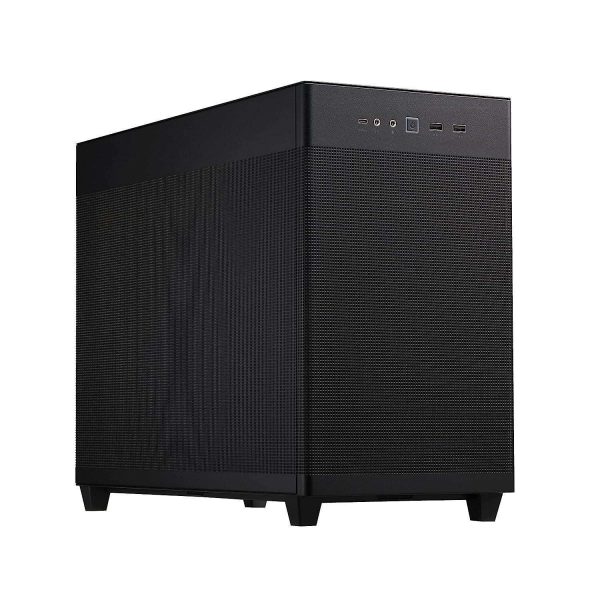ASUS AP201 Type-C Airflow-focused Micro-ATX,Mini-ITX Computer Case, Support 360/280 Liquid Cooling - Black