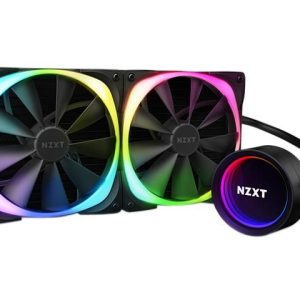 NZXT Kraken Z Series Z73 360mm - RL-KRZ73-01 - AIO RGB CPU Liquid Cooler - Customizable LCD Display - Improved Pump - Powered by CAM V4 - RGB Connector - Aer P 120mm Radiator Fans LGA 1700 Compatible - 2 Fan Slots (140 mm),Black,Kraken X63 RGB