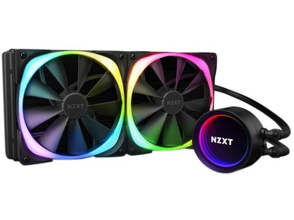NZXT Kraken Z Series Z73 360mm - RL-KRZ73-01 - AIO RGB CPU Liquid Cooler - Customizable LCD Display - Improved Pump - Powered by CAM V4 - RGB Connector - Aer P 120mm Radiator Fans LGA 1700 Compatible - 2 Fan Slots (140 mm),Black,Kraken X63 RGB