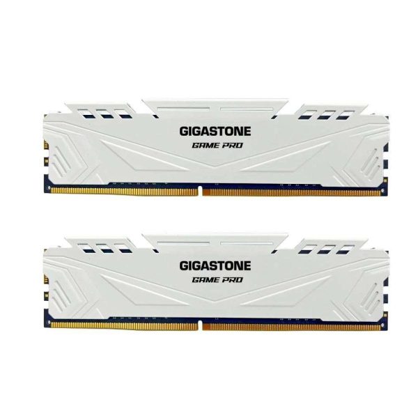 DDR4 RAM GIGASTONE Black Game PRO Desktop RAM 32GB (2x16GB) DDR4 RAM 32GB DDR4-3200MHz PC4-25600 CL16 1.35V 288 Pin Unbuffered Non ECC UDIMM for PC Gaming Desktop Memory (Desktop ONLY) - 16GB (2 x 8GB),White,None,Game TURBO