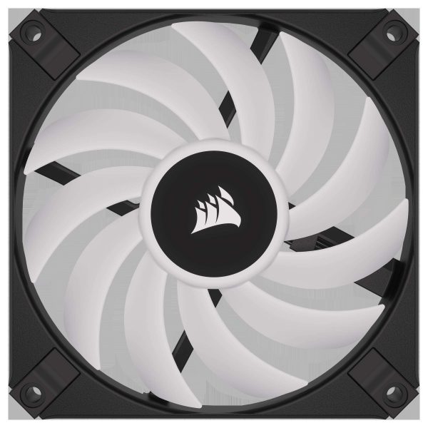 CORSAIR AF SLIM Series, AF120 RGB SLIM, 120mmx15mm Fluid Dynamic RGB Fan, Dual Pack with Lighting Node CORE