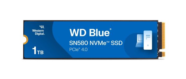 Western Digital WD_Blue SN580 M.2 2280 2TB PCI-Express 4.0 x4 TLC Internal Solid State Drive (SSD) WDS200T3B0E - 1TB