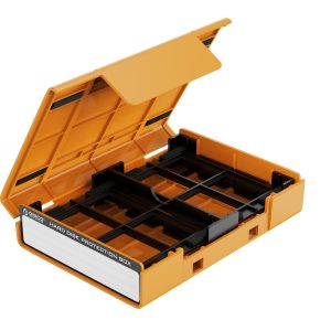 ORICO SSD M.2 Protect Case Hard Case Box with Label for 2.5/3.5 inch Hard Drive Disk SSD HDD Case Water-proof Storage Box - Orange
