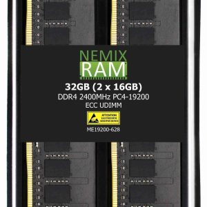NEMIX RAM 32GB 2x16GB DDR4-2400 PC4-19200 2Rx8 ECC Unbuffered Memory