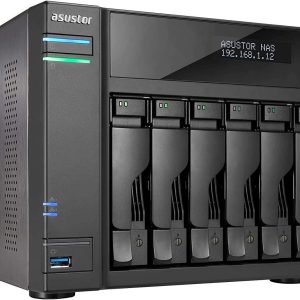 Asustor AS6706T Lockerstor 6 Gen2,4Bay NAS,Quad-Core 2.0GHz CPU,Dual 2.5GbE Ports,8GB DDR4,Four M.2 SSD Slots (Diskless)