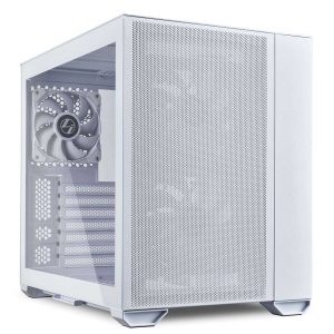 LIAN LI O11 AIR MINI Black SPCC / Aluminum / Tempered Glass ATX Mini Tower Computer Case-- O11AMX - White