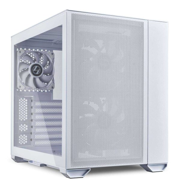 LIAN LI O11 AIR MINI Black SPCC / Aluminum / Tempered Glass ATX Mini Tower Computer Case-- O11AMX - White