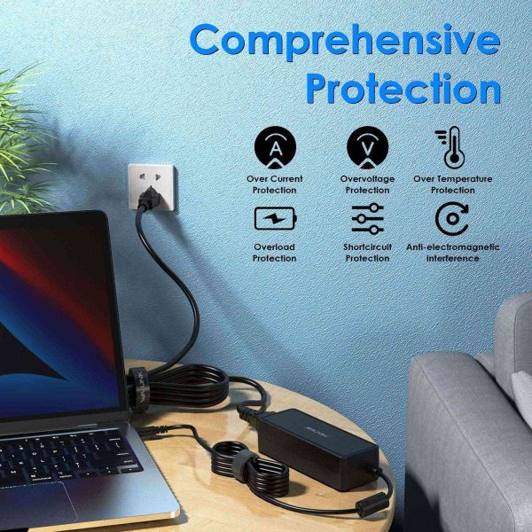 Wavlink PD 100W USB-C GaN Fast Charger, Universal USB-C Charger for Laptops, Tablets, Phones and more, Compatible with MacBook, Chromebook, Lenovo, Dell, HP, Asus, Huawei, Samsung, Switch, PS, Xbox