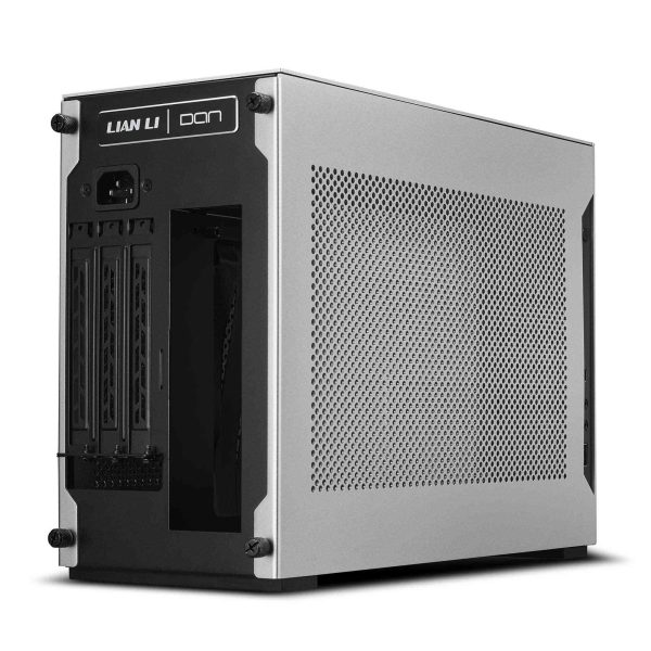 LIAN LI A4-H2O Silver Color SPCC / Aluminum Mini Tower Computer Case , PCI4.0 Riser Card Cable Included ------A4-H2OA4