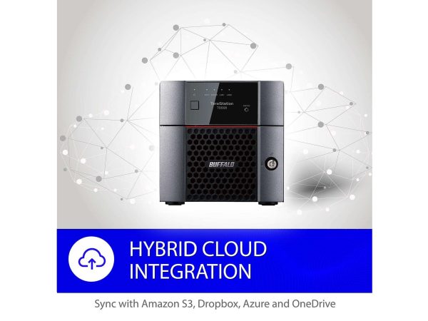 BUFFALO TeraStation TS3220DN0402 2-Bay NAS 4TB (2x2TB) with NAS-Grade Hard Drives Included Desktop Network Attached Storage