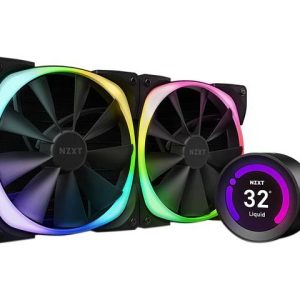 NZXT Kraken Z Series Z73 360mm - RL-KRZ73-01 - AIO RGB CPU Liquid Cooler - Customizable LCD Display - Improved Pump - Powered by CAM V4 - RGB Connector - Aer P 120mm Radiator Fans LGA 1700 Compatible - 2 Fan Slots (140 mm),Black,Kraken Z63 RGB