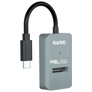 MAIWO M.2 NVMe 10 Gbps SSD Enclosure, USB 3.2 Gen 2 to NVMe PCI-E M.2 SSD Docking Station, Support UASP for NVMe SSD Size 2230/2242/2260/2280(up to 4TB)