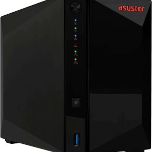 Asustor AS5402T 2 Bay NAS Storage, Quad-Core 2.0GHz CPU, 4xM.2 NVMe SSD Slots, 2x2.5GbE Ports, 4GB DDR4 RAM, Gaming Network Attached Storage, Home Personal Cloud Storage (Diskless)