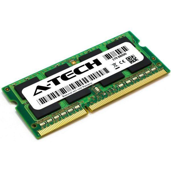 A-Tech 16GB (2x8GB) DDR3 1333MHz SODIMM PC3-10600 2Rx8 Dual Rank 204-Pin CL9 1.5V Non-ECC Unbuffered Notebook Laptop RAM Memory Upgrade Kit