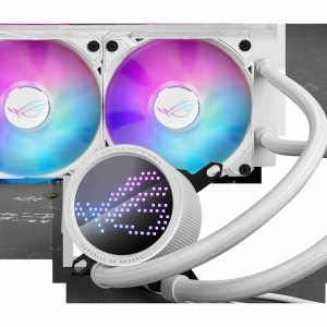 ASUS ROG RYUO III 360 ARGB All-in-one AIO Liquid CPU Cooler 360mm Radiator, Asetek 8th gen pump solution, Anime Matrix™ LED Display and ROG AF 12S ARGB fan - 2 Fan Slots (120 mm),White,ROG RYUO III 240 ARGB
