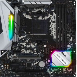 ASRock B450M-HDV R4.0 AM4 
 - B450M Steel Legend