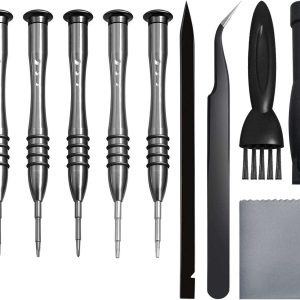 Screwdriver Sets 142-Piece Electronics Precision Screwdriver with 120 Bits Magnetic Repair Tool Kit for iPhone, MacBook, Computer, Laptop, PC, Tablet, PS4, Xbox, Nintendo, Game Console - 10-piece,N/A