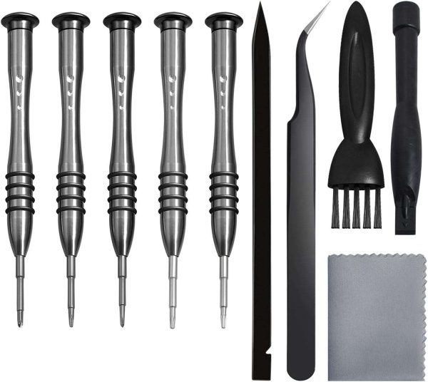 Screwdriver Sets 142-Piece Electronics Precision Screwdriver with 120 Bits Magnetic Repair Tool Kit for iPhone, MacBook, Computer, Laptop, PC, Tablet, PS4, Xbox, Nintendo, Game Console - 10-piece,N/A