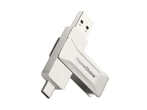 KingSpec MemoStone Series 1TB 2-in-1 USB 3.2  Portable SSD speed up to 490 MB/s Reading,Type-C Thumb Drive  for Android Phone,Compatible with Computer/Laptop USB-C(USSD) 1TB