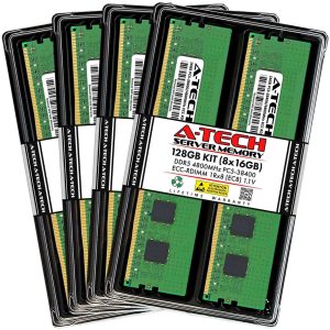 128GB (4x32GB) RAM for Dell PowerEdge T560, R660, R660xs, R6615, R6625, R760, R760xa, R760xd2, R760xs, R7615, R7625, R860, R960 | DDR5 4800MHz EC8 RDIMM PC5-38400 2Rx8 ECC Registered Server Memory Kit - 128GB (8 x 16GB)