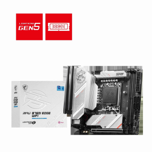 MSI B760 GAMING PLUS WIFI LGA 1700 (280) DDR5 ATX Motherboards - Intel,  SATA 6Gbps, Wi-Fi 6E, Bluetooth 5.3,  7.1 HD Audio, PCIe 4.0 x16, 2.5G LAN - MPG B760I EDGE WIFI