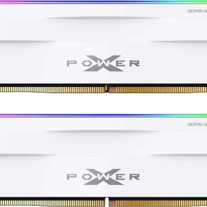 Silicon Power DDR5 32GB (2x16GB) Zenith 6000MHz (PC5-48000) 288-pin CL30 1.35V UDIMM Desktop Memory Module RAM SU032GXLWU60AFDESK Black - 32GB (2 x 16GB),288-Pin DDR5 SDRAM,DDR5 6000 (PC5 48000),30,White,RGB