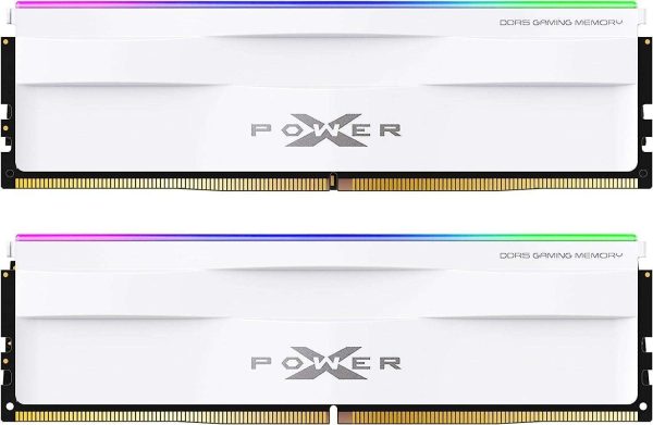 Silicon Power DDR5 32GB (2x16GB) Zenith 6000MHz (PC5-48000) 288-pin CL30 1.35V UDIMM Desktop Memory Module RAM SU032GXLWU60AFDESK Black - 32GB (2 x 16GB),288-Pin DDR5 SDRAM,DDR5 6000 (PC5 48000),30,White,RGB