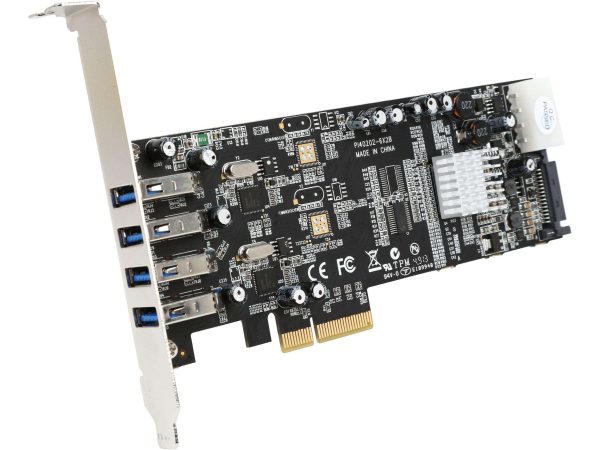 PCI Express to USB Card - 4 Ext Dual Bus
