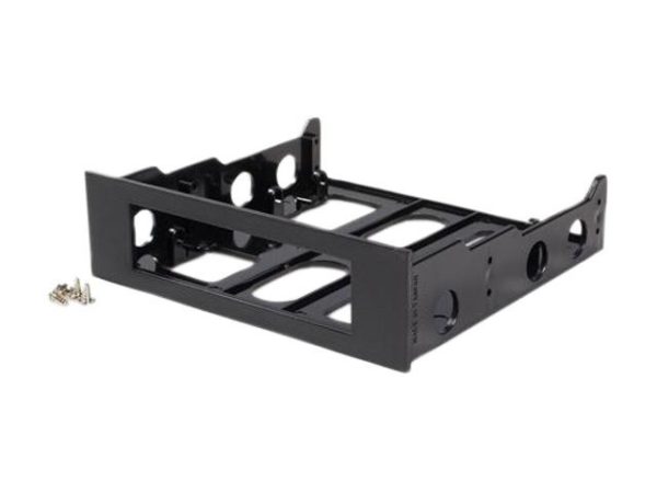 Metal 3.5" to 5.25" Drive Adapter Bracket - 1 x 3.5in (Front Bay),1 x 5.25in