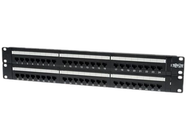 48-Port Cat6 Patch Panel 568B
