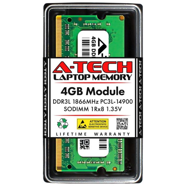 A-Tech 16GB (2x8GB) DDR3 / DDR3L 1600MHz SODIMM PC3L-12800 2Rx8 1.35V CL11 Non-ECC Unbuffered 204-Pin SO-DIMM Notebook Laptop RAM Memory Upgrade Kit - 4GB,DDR3L 1866 (PC3L 14900),13