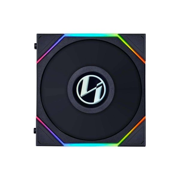 Lian Li UNI FAN TL LCD  Reverse Blade 120 RGB 3 pcs Pack Black Color ( controller included)- 12RTLLCD3B